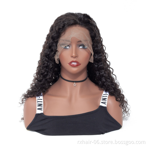 China Manufacturer 100% Cuticle Aligned Brazilian Human Hair Full Lace Wigs